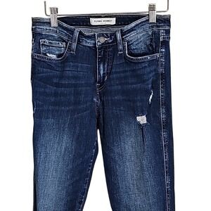 Skinny Jeans Distressed Flying Monkey Dark‎ Denim Skinny Jeans Size 27 EUC